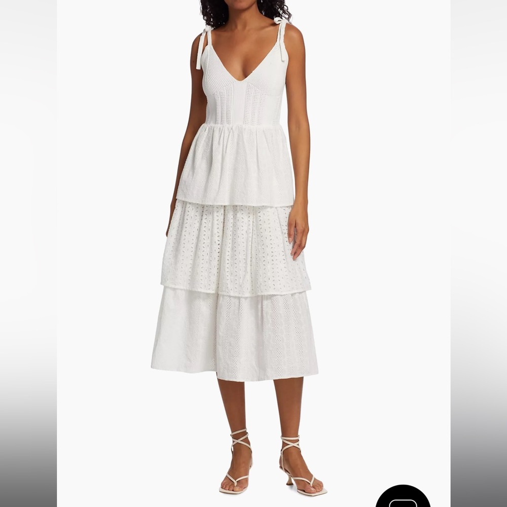 En Saison off white knit midi dress